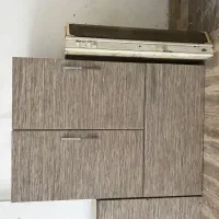 کابینت ام دی اف های گلاس اصلی رنگ قهوه ای کمرنگ