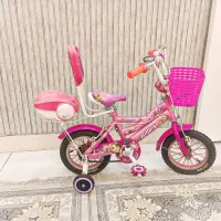 دوچرخه 12دخترانه تنه جدید بسیار شیک در حدنو