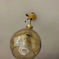 یک جفت لوستر رنگ سیلور