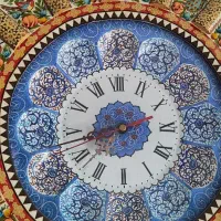 ساعت دیواری قلم کاری ومیناکاری