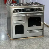 اجاق گاز طرح فر ۴ درب تکنوا صحفه  استیل