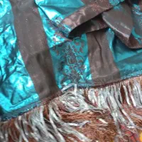 والان سلطنتی شیک وپرده شرشره فیروزه ای