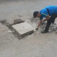 کنده‌کاری،لوله کشی فاضلاب، لایه روبی منحول تخریب