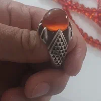 انگشتر سه پوست عقیق معاوضه با انگشتر