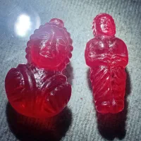 دوقطعه یاقوت تراش کهنه دستی
