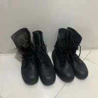 دو جفت پوتین سربازی سایز ۴۴ و ۴۵ در حد نو