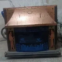 بخاری طرح شومینه بزرگ کاملا سالم
