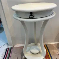 میز تلفن چوبی