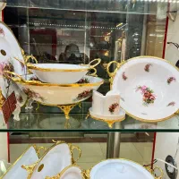 ست جهیزیه عروس چینی برنجی لمونژ