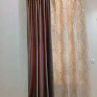 پرده و والان کتان و مخمل ترک بهمراه کتیبه‌