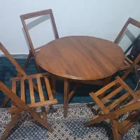 میزناهار خوری4نفره چوب گردو