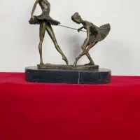 مجسمه برنز بالرین چوب بدست برنزی