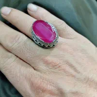 انگشتر یاقوت کابلی رکاب سنگین وقدیمی