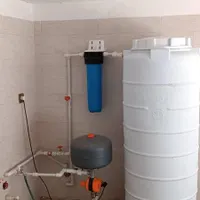 لوله کشی آب ساختمان نصب منبع و پمپ
