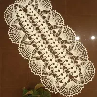 رومیزی قلاب بافی