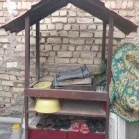منقل باربیکیو کباب پز ایستاده خرک سنگ و اسلب
