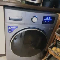 لباسشویی ۹ کیلویی جی پلاس در حد نو