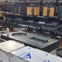 باربیکیو  زغالی کف چدن فن خور سایزبندی