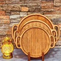سینی چوبی 3سایز   تک هم هست  مهجوری