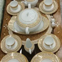 چیتی زرین طرح مهر کرم طلا کوب