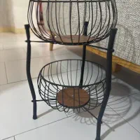 استند کف چوبی دور فلز رنگ ثابت براق