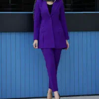 ست مانتو بنفش