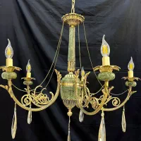 لوستراسکای سنگی پرکار برنج 5شاخه ای برنج سرپیچal41