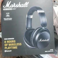 هدفون مارشال رم خور بلوتوثی بیس دار دسته چرم