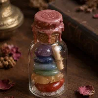 شیشه انرژیکی 7چاکرا و جذب خواسته ها 639ت
