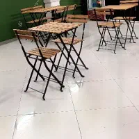 میزوصندلی چوبی فلزی درحدنو قیمت مناسب