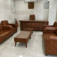 ست مبلمان اداری چرمی شیک و سالم
