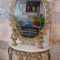 آینه شمعدان برنجی