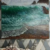 تابلوی نقاشی اورجینال رنگ روغن روی بوم