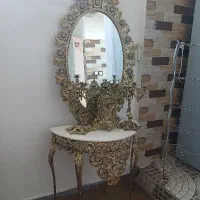 ایینه شمعدان طرح برنز
