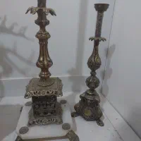 دو تا پایه اباژور برنزی قدیمی