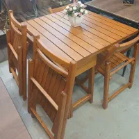 میزوصندلی چوبی
