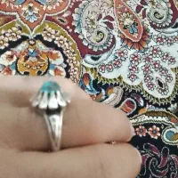 انگشتر آنتیک طرح گل