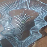 ظرف میوه خوری شیشه ایی و چوبی