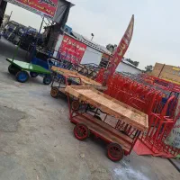 گاری با طبق چهار چرخ دستی حمل بار میوه (طبق چوبی)