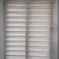 یک جفت پرده زبرا طوسی روشن