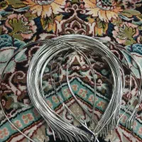 تل مفتولی فلزی نقره ای