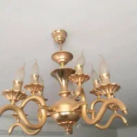 یک عدد لوستر شیک آبکاری طلا