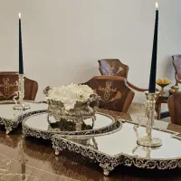 رانری برنزی آنتیک سه تکه (نقره ای)