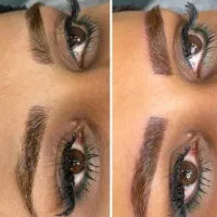 میکروبلیدینگ تغییررنگ ابرو تیره ب روشن 450