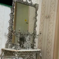 سه عدد لوستر و اینه شمدان برنج