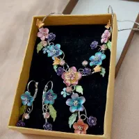 سرویس گردنبند و گوشواره استیل