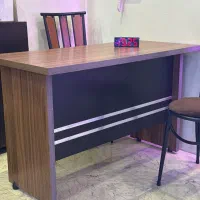 میز اداری و صندلی چوب فلز