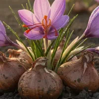 پیاز زعفران خشک و سبک