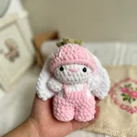 عروسک خرگوش دستبافت مخمل ترک