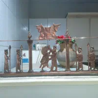 گارد شومینه طرح هخامنشی تمام برنزی